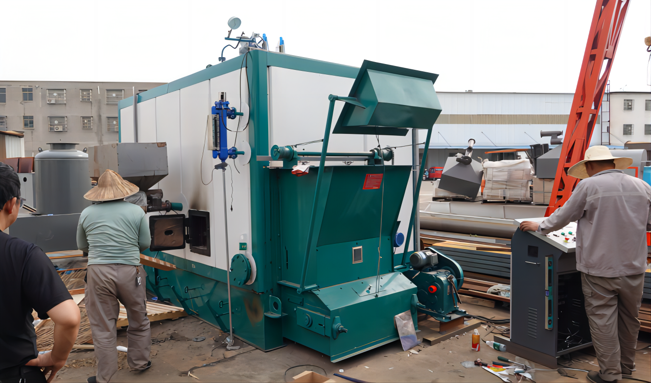 链条炉排型卧式生物质蒸汽发生器热源机